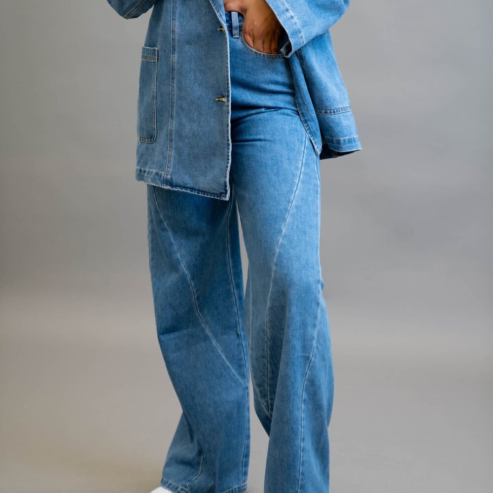 Denim Flare Pants